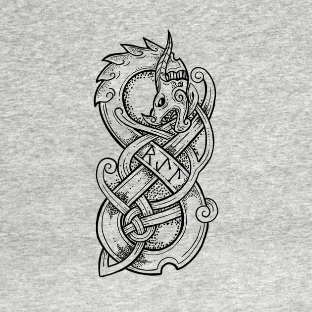 Norse style dragon by BlackForge